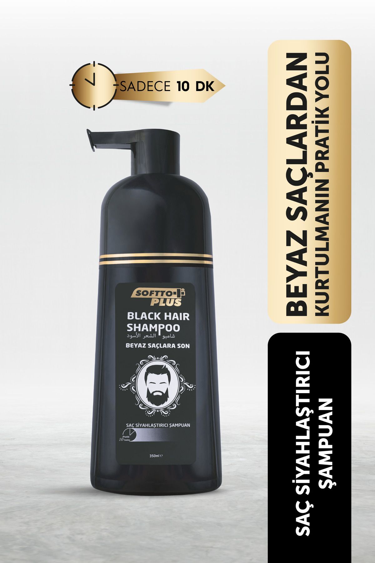 Softto Plus Black Hair Shampoo Siyahlaştırıcı 350 Ml