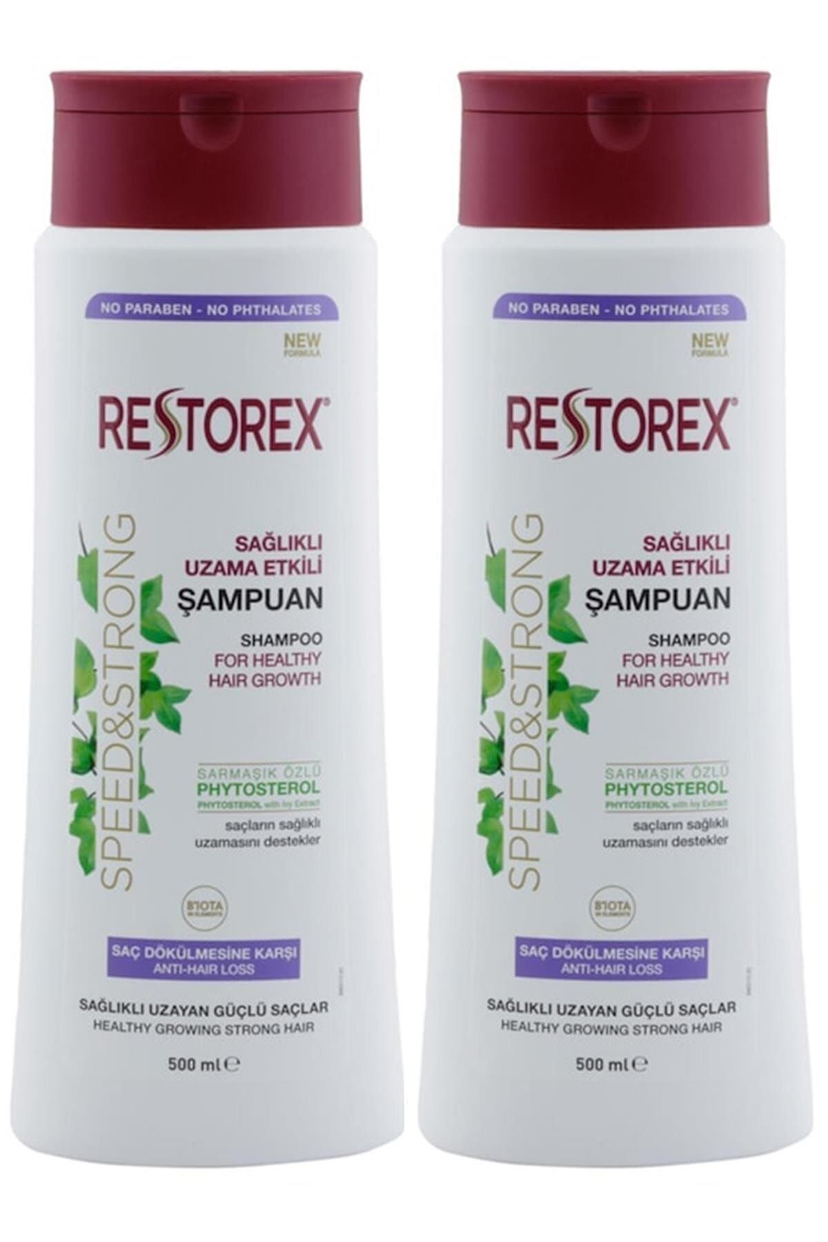 Restorex Sampuan Sağlıklı Uzama Etkili 500 Ml Saç Dökülmesine Kar X 2 Adet