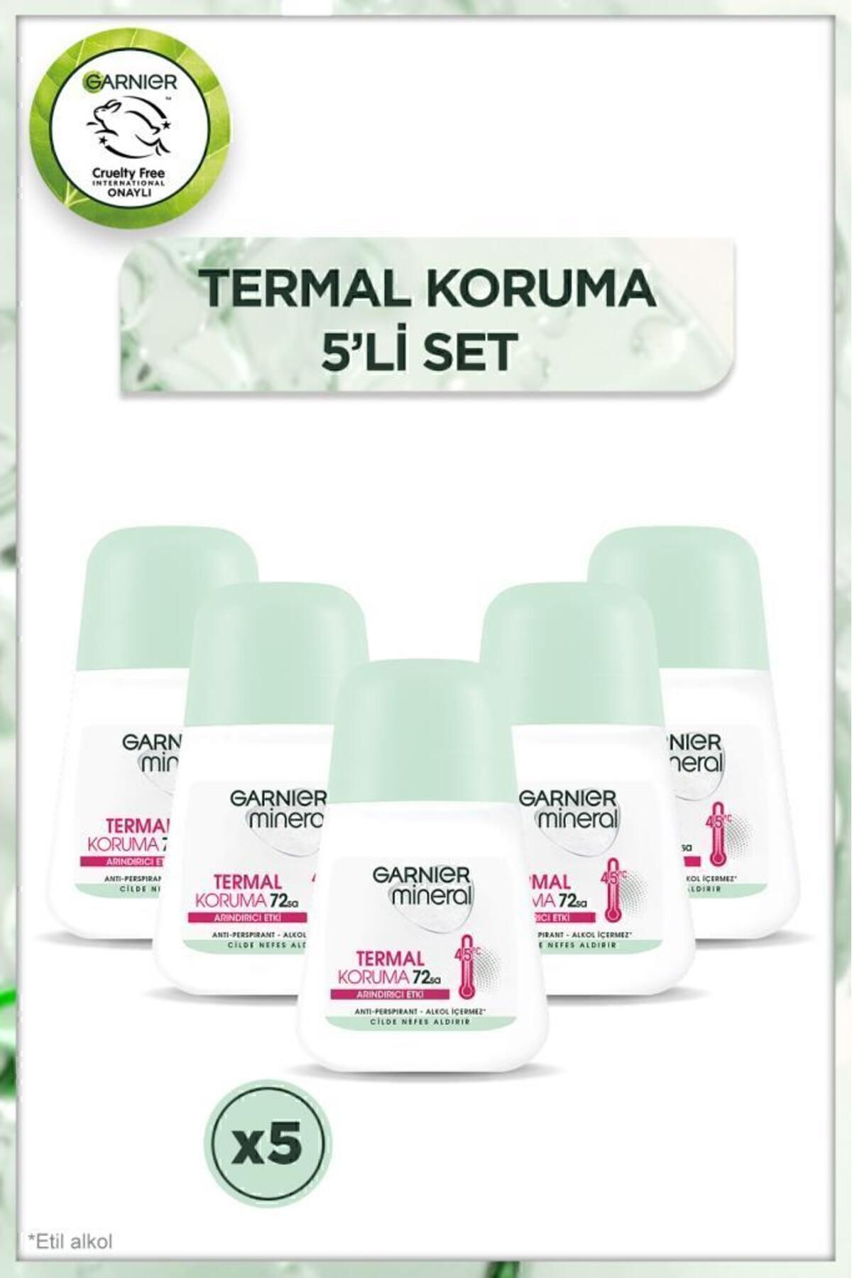 Garnier 5'li Garnier Mineral Termal Koruma Roll-On Deodorant Seti