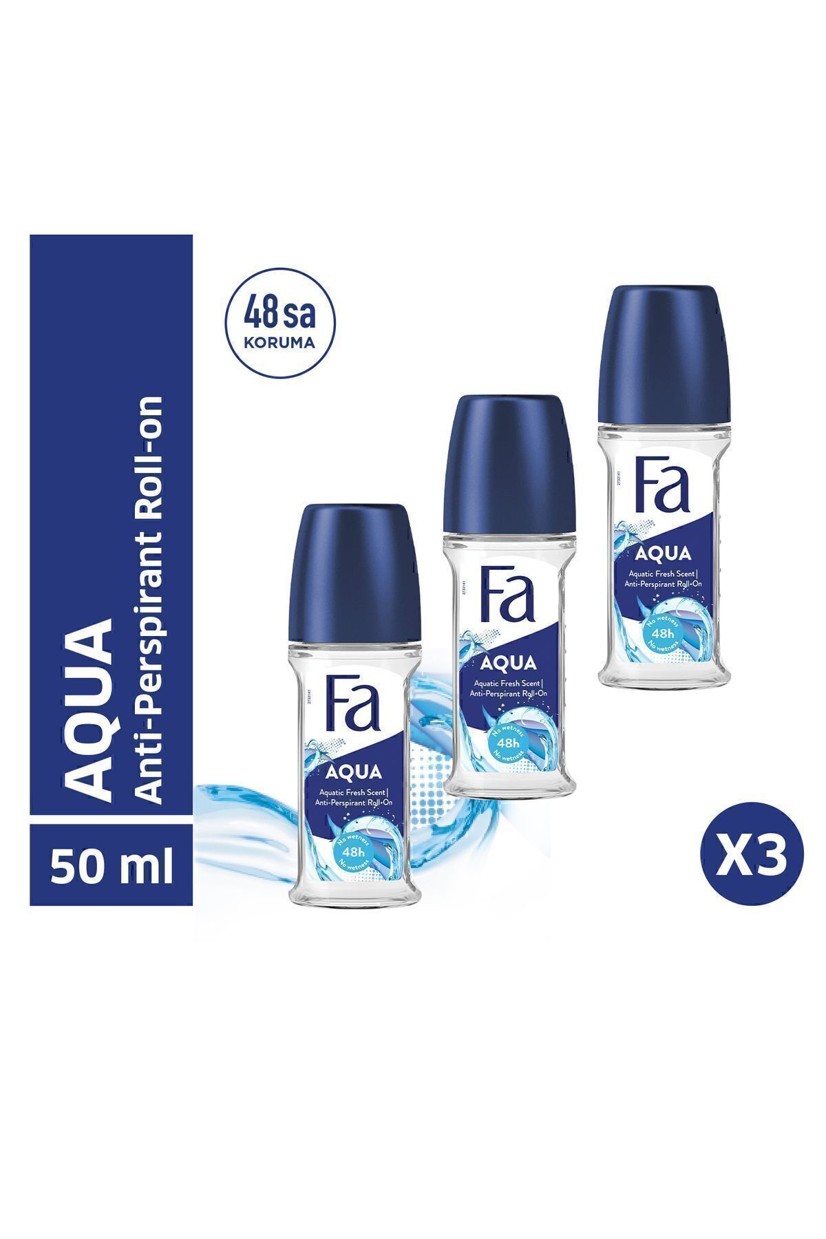 Fa Aqua Roll-On X 3 Adet