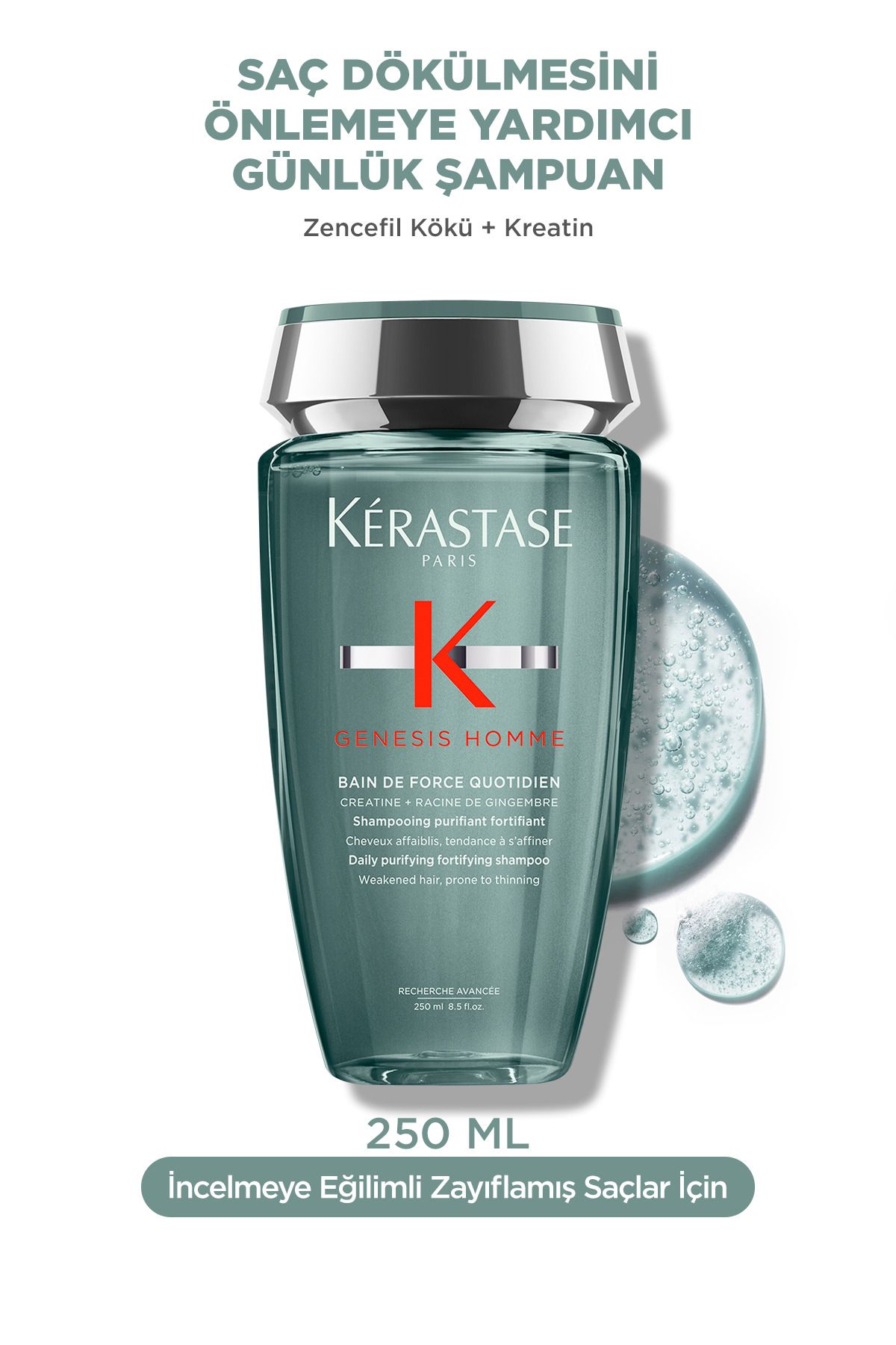 Kerastase Genesis Homme Bain De Force Ouotidien Güçlendirici Şampuan 250 ml