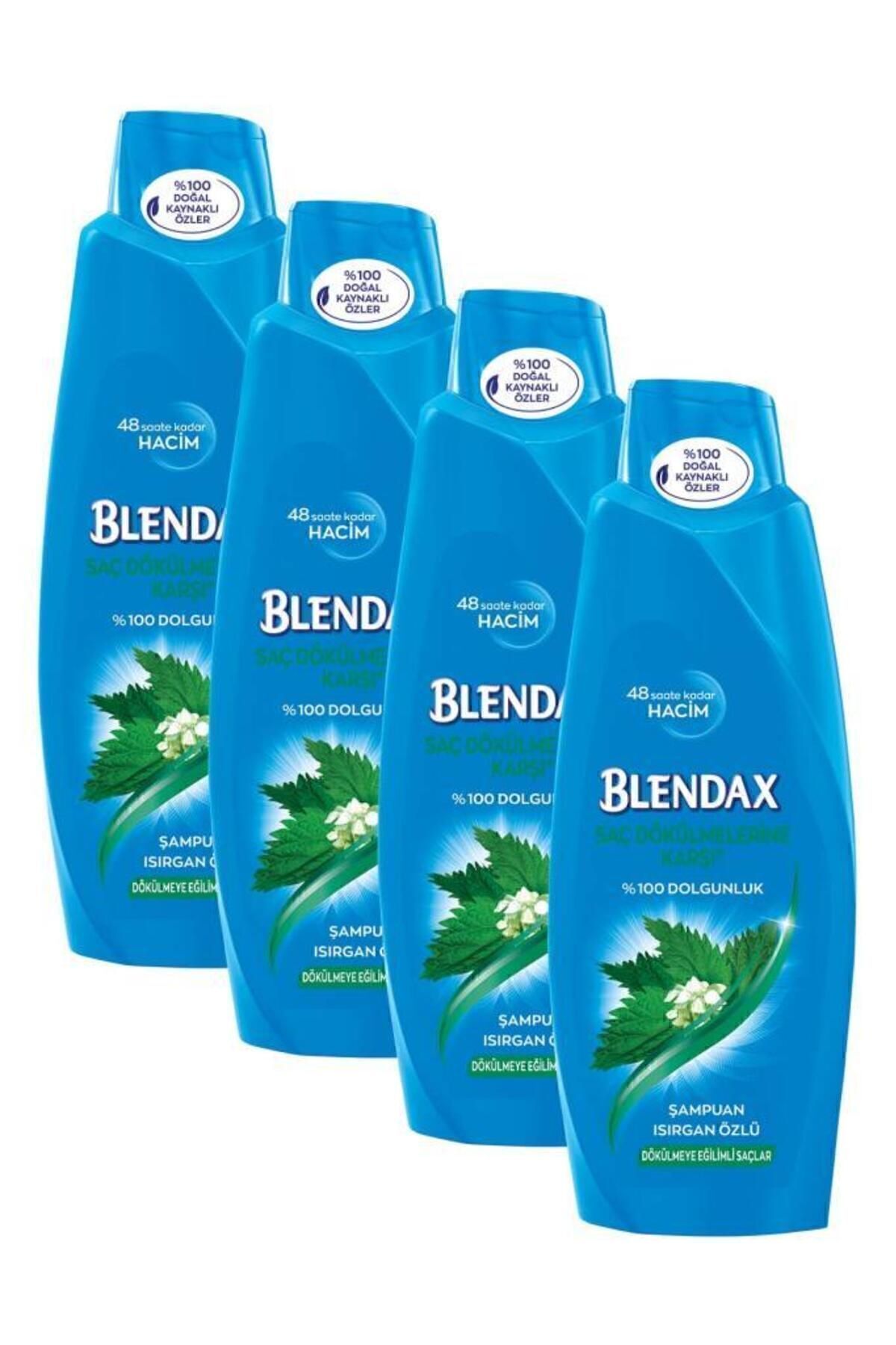 Blendax Saç Dökülmelerine Karşı Isırgan Özlü Şampuan 500 ml X 4 Adet