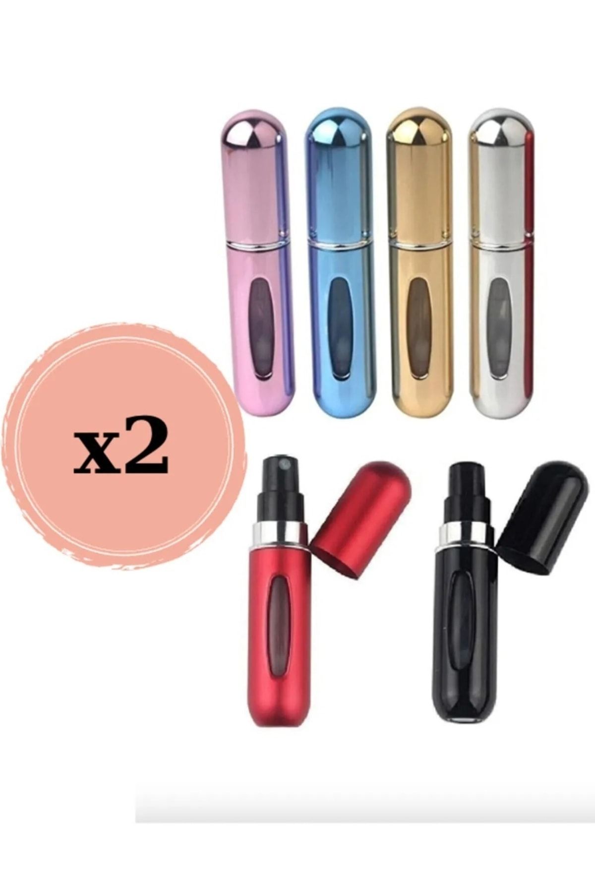 Dream Plus 2 Adet Taşınabilir Mini Doldurulabilir Parfüm Atomizer Doldurulabilir Parfüm Şişeleri Boş Küçük