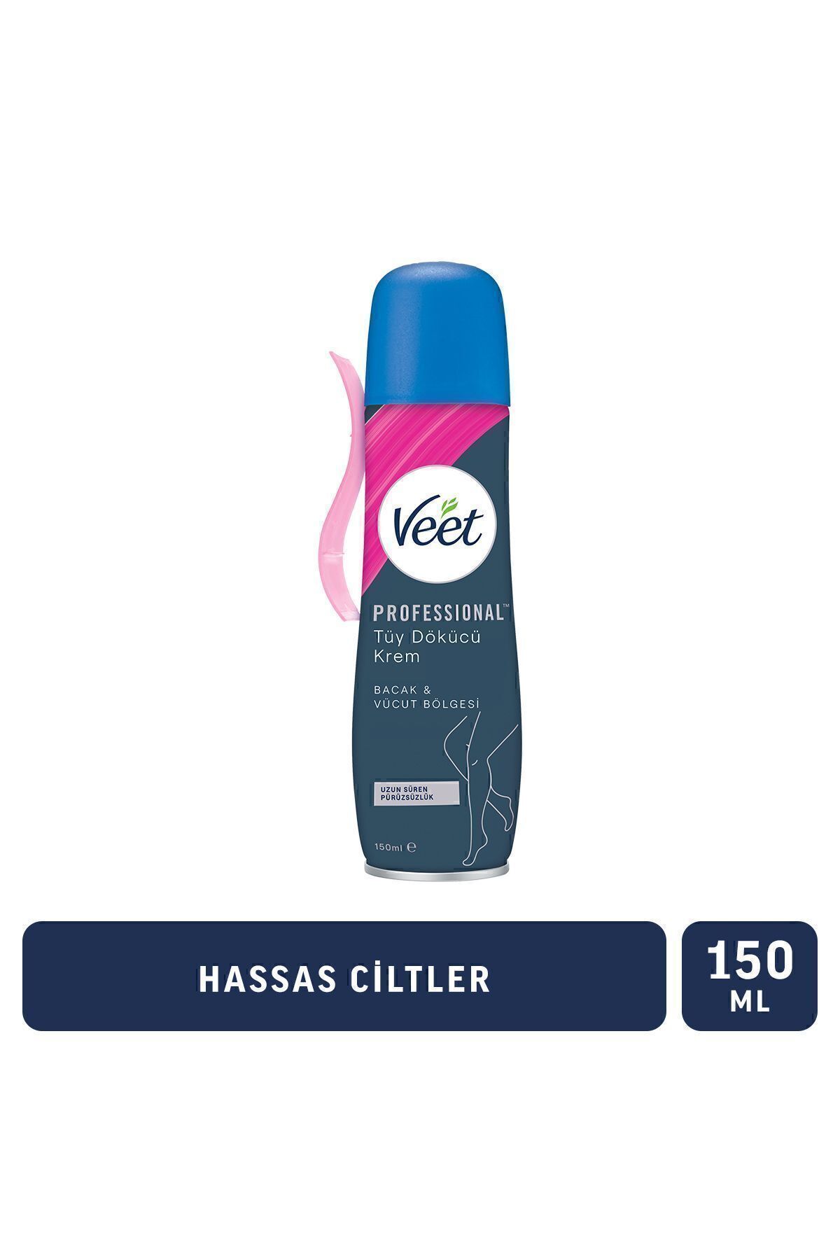 Veet Professional Tüy Dökücü Krem Sprey Bacak & Vücut Bölgesi Hassas Ciltler için 150ml