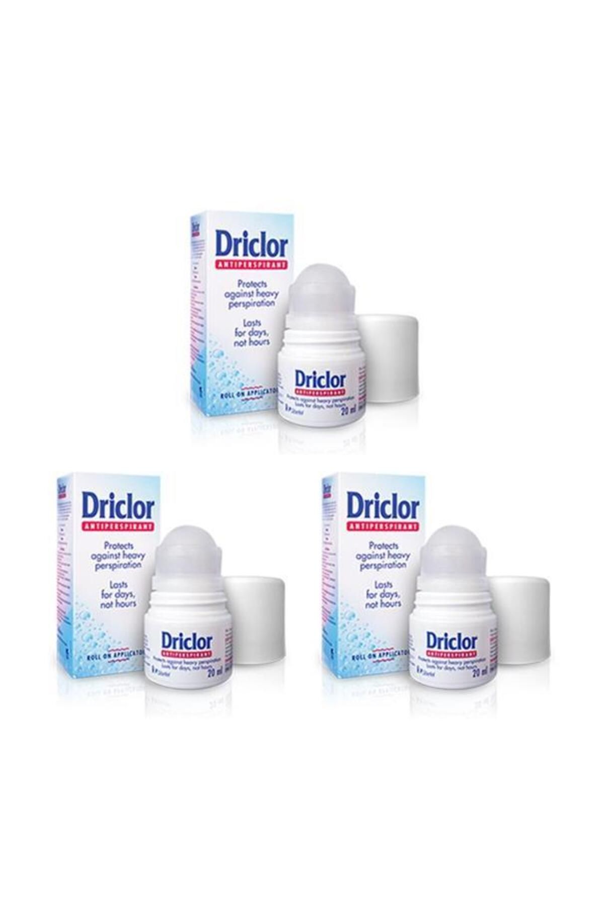 Driclor Anti Perspirant Roll-on 20 ml 3lü