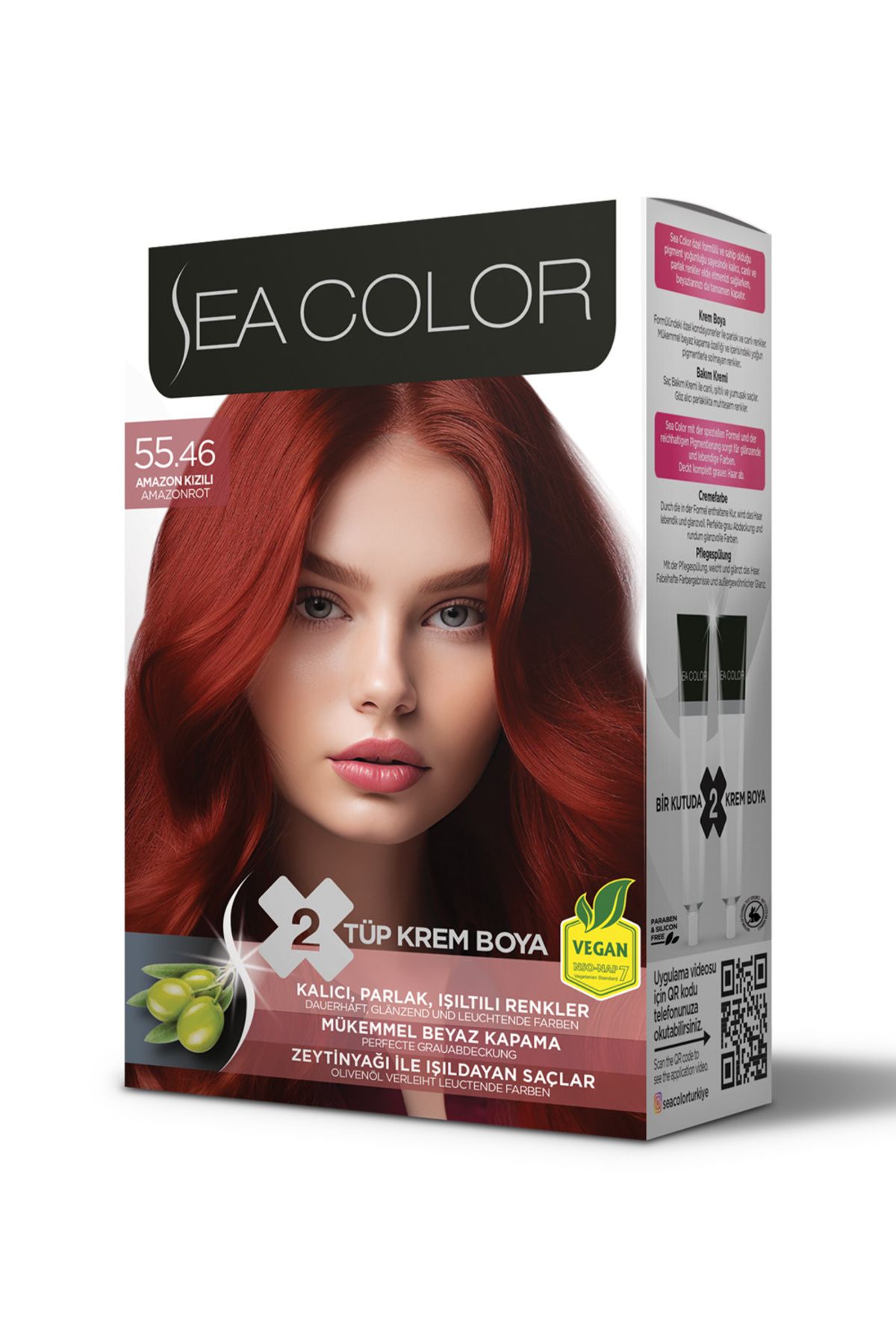 Sea Color 55.46 Amazon Kızılı Set Boya