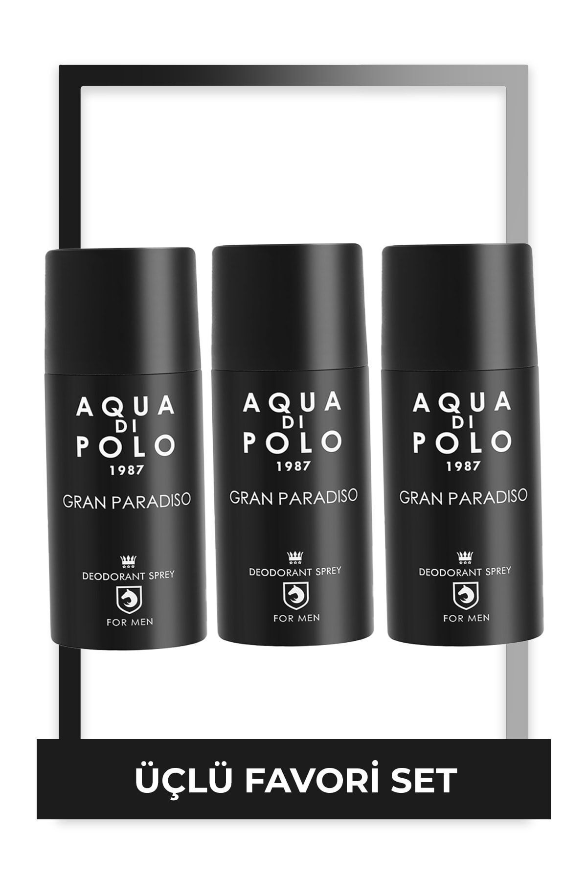 Aqua Di Polo 1987 Aqua Di Polo Gran Paradiso 3'lü Parfümlü Deodorant Seti Stcc004401