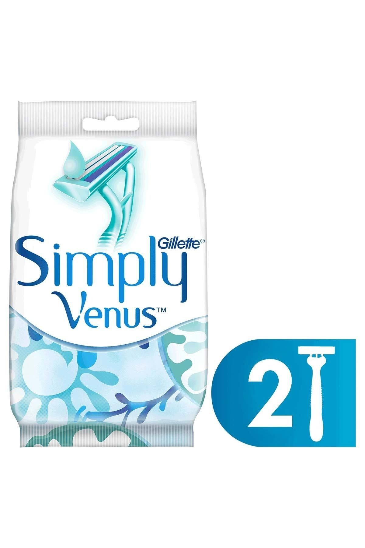 Gillette Venus Simply Venus 2 Kullan At Kadın Tıraş Bıçağı 2'li