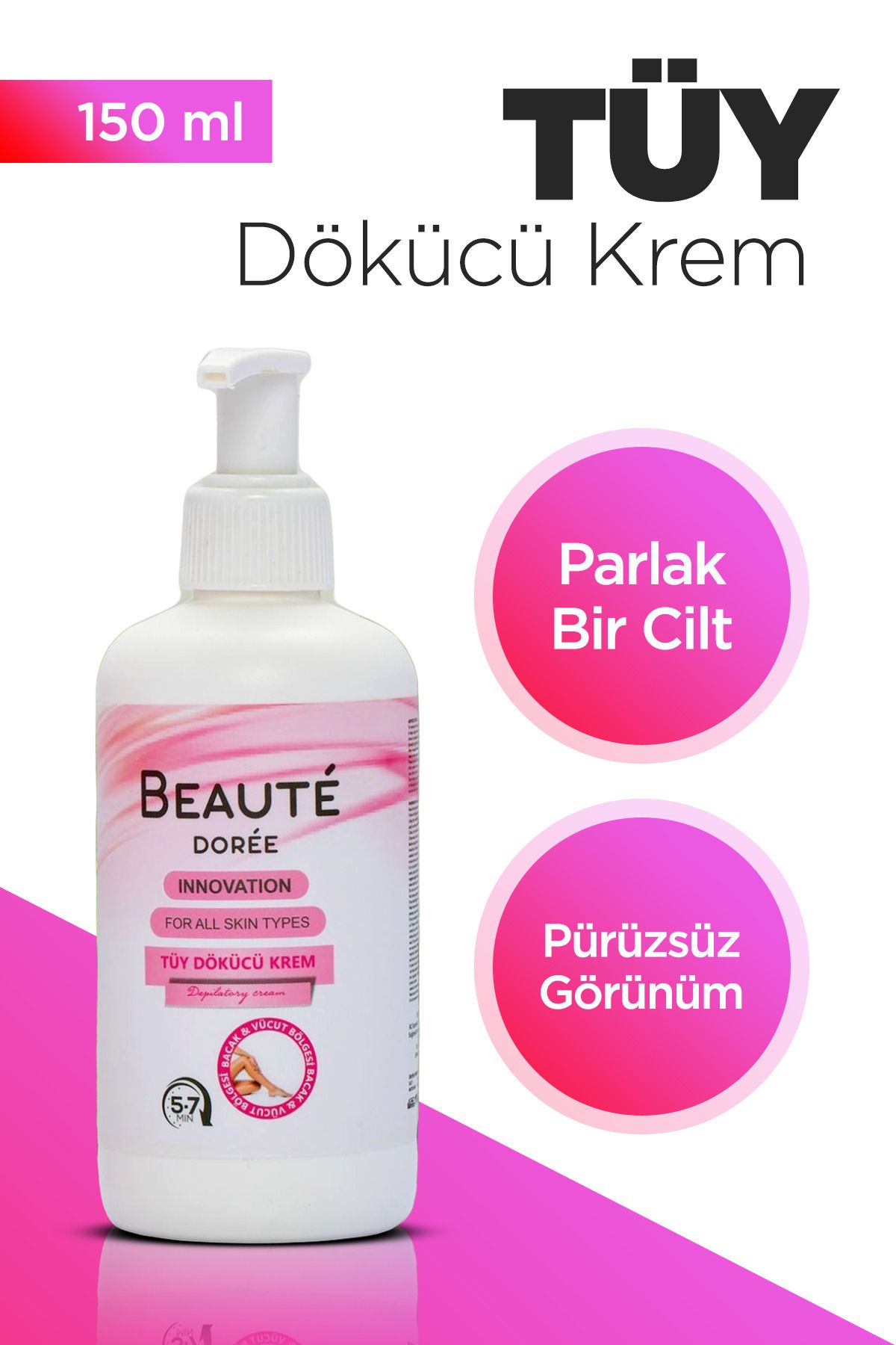 DOREE BEAUTE Tüy dökücü ve tüy azaltıcı premium epilasyon etkili 150 ml