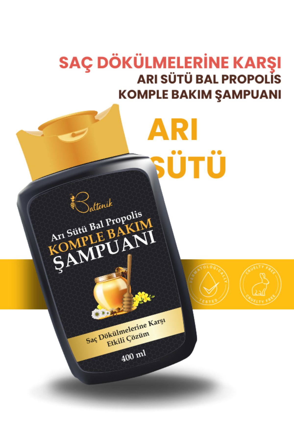 Baltonik Arı Sütü, Bal, Propolis Komple Bakım Şampuanı