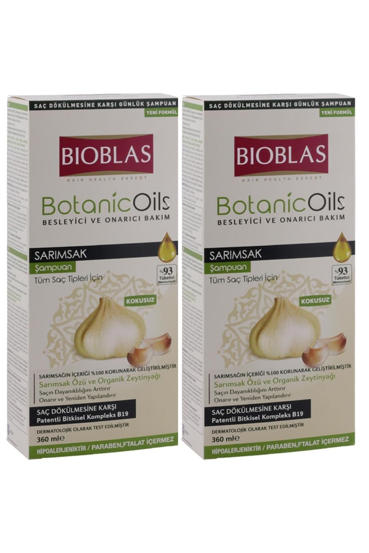 Bioblas Organic Oils Şampuan 360 Ml Sarımsak Özlü X 2 Adet