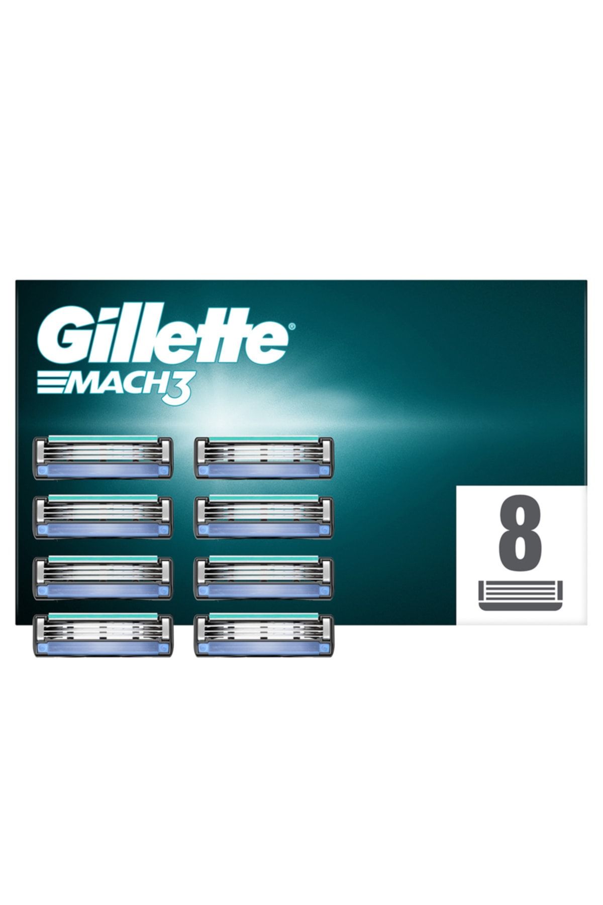 Gillette Mach3 Yedek Tıraş Bıçağı 8'li