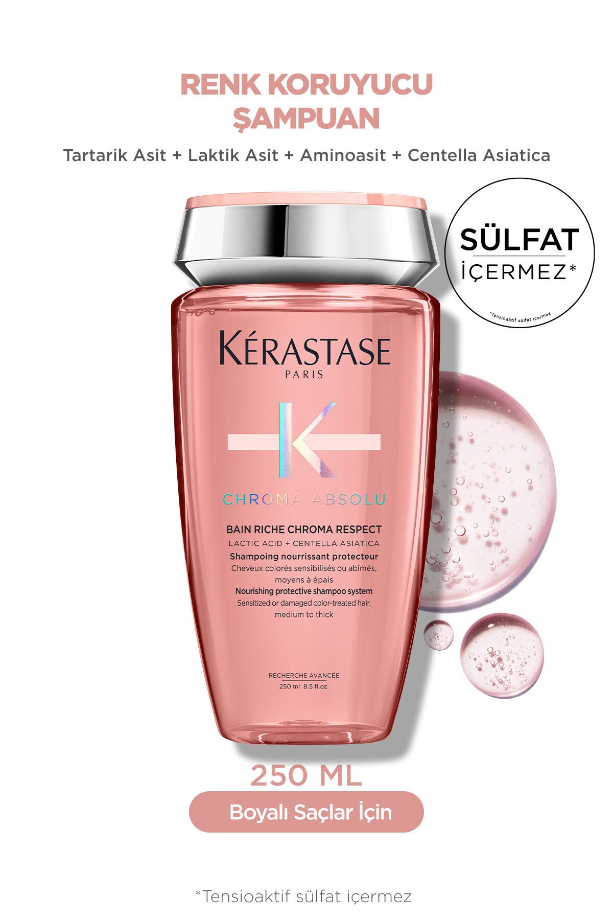 Kerastase Chroma Absolu Bain Riche Boyalı Saçlar Için Besleyici Ve Koruyucu Şampuan 250 ml