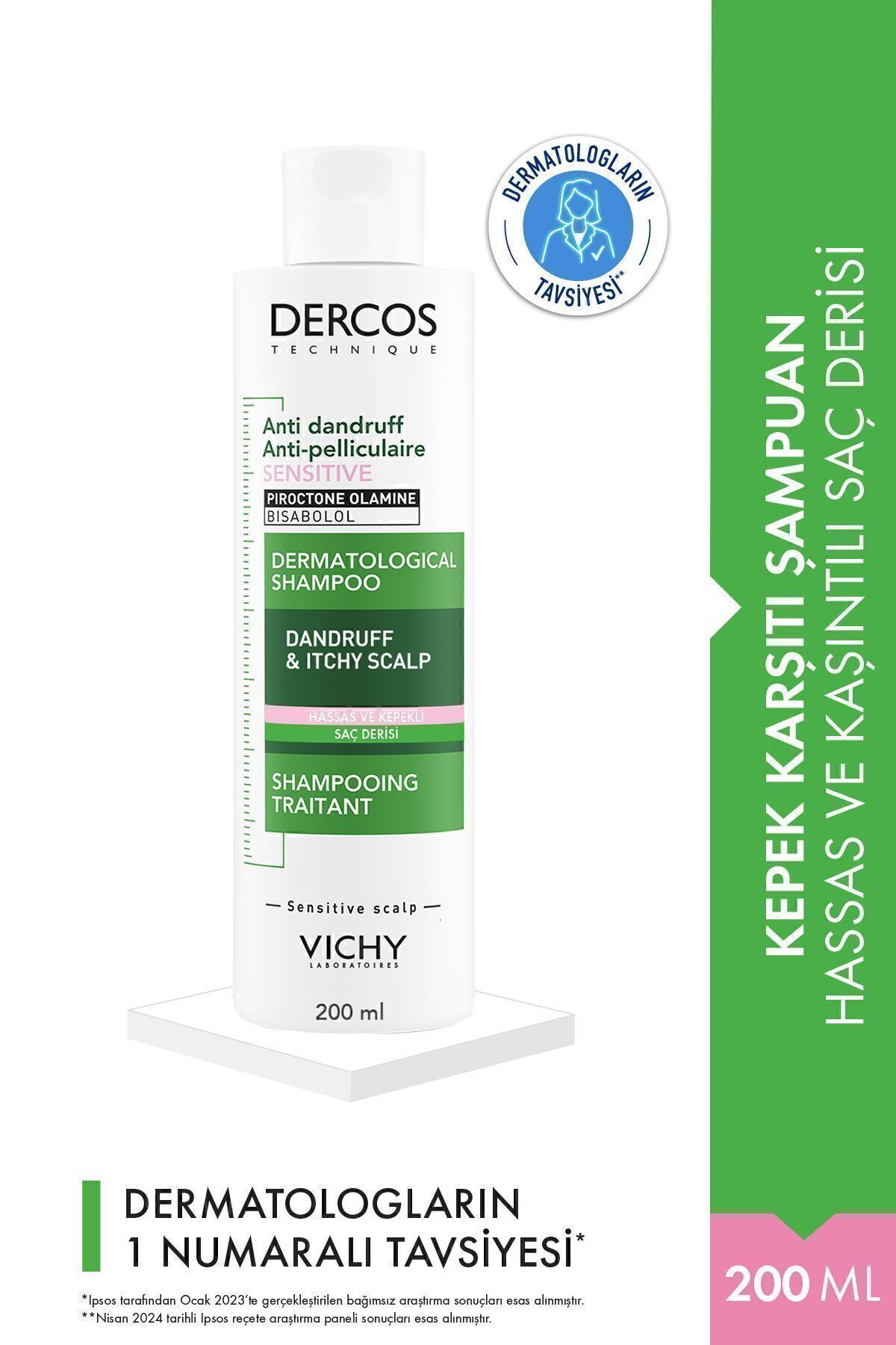 Vichy Dercos Anti Dandruff Kepek Karşıtı Şampuan 200 ml - Hassas Saç Derisi