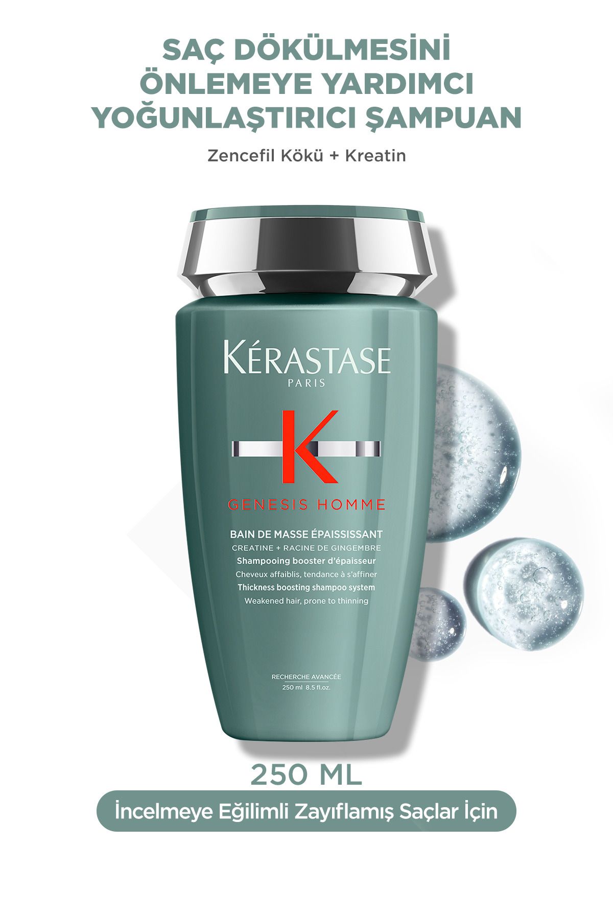 Kerastase Genesis Homme Bain De Masse Yoğunlaştırıcı Şampuan 250 ml