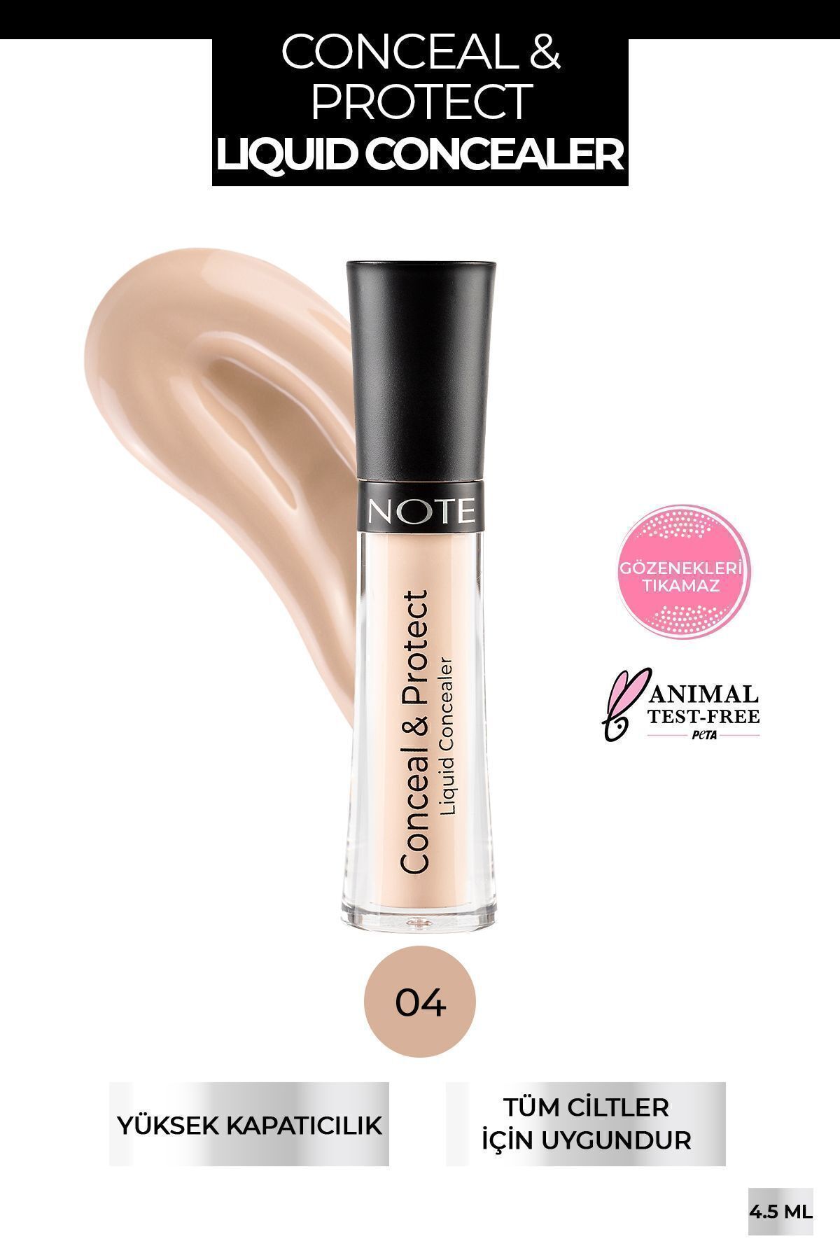 Conceal & Protect 04 Likit Concealer Göz Altı Kapatıcısı