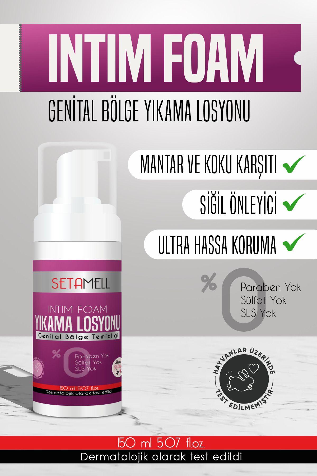 Genital Bölge Koku Mantar Akıntı Giderici Beyazlatma Etkili Intim Köpüğü 150 ml