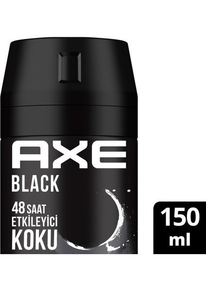 Axe Erkek Sprey Deodorant Black 48 Saat Etkileyici Koku 150 ml