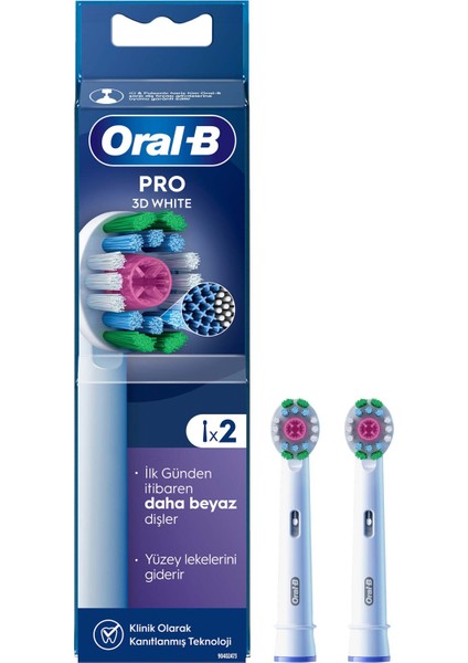 Oral-B Şarjlı Diş Fırçası Yedek Başlığı 3D White X-Filament 2 Adet Ürün