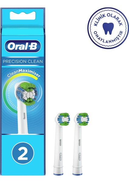 Oral-B Şarjlı Diş Fırçası Yedek Başlığı Precision Clean 2'li