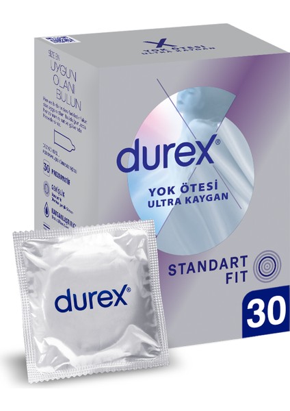 Durex Yok Ötesi Ultra Kaygan 30'lu İnce Prezervatif