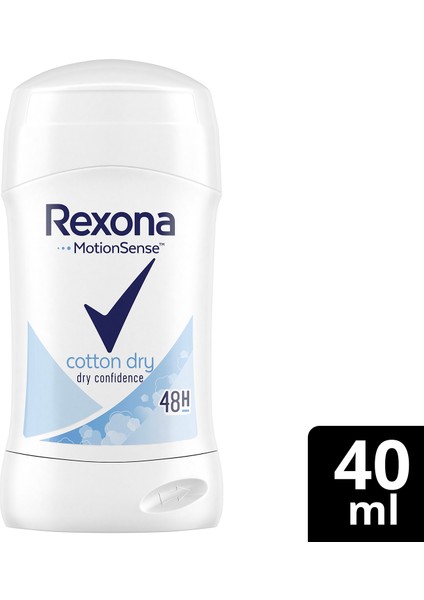 Rexona MotionSense Kadın Stick Deodorant Cotton Dry 40 ml